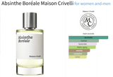 Absinthe Boréale Maison Crivelli for women and men - AmaruParis Fragrance Sample