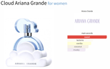 Cloud Ariana Grande for women - AmaruParis Fragrance Sample