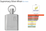 Supremacy Silver Afnan for men - AmaruParis Fragrance Sample