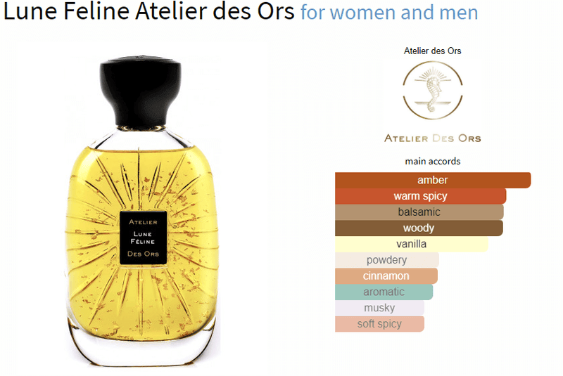 Lune Feline Atelier des Ors for women and men - AmaruParis Fragrance Sample