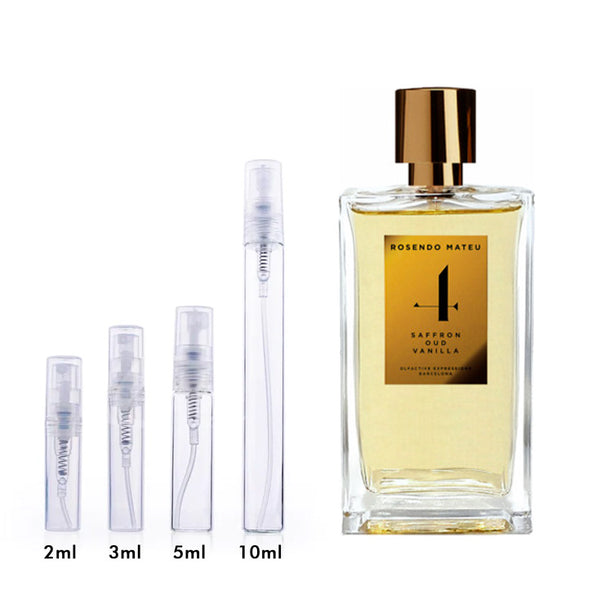 Rosendo Mateu Nº 4 Saffron, Oud, Vanilla Rosendo Mateu Olfactive Expressions for women and men - AmaruParis Fragrance Sample