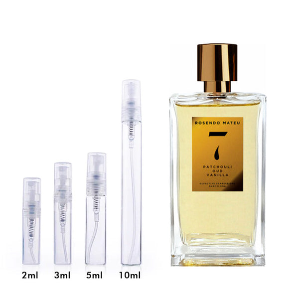 Rosendo Mateu Nº 7 Patchouli, Oud, Vanilla Rosendo Mateu Olfactive Expressions for women and men - AmaruParis Fragrance Sample