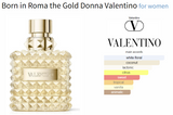 Born in Roma the Gold Donna Valentino for women