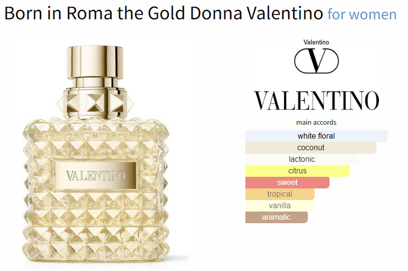 Née à Rome, la Gold Donna Valentino pour femme