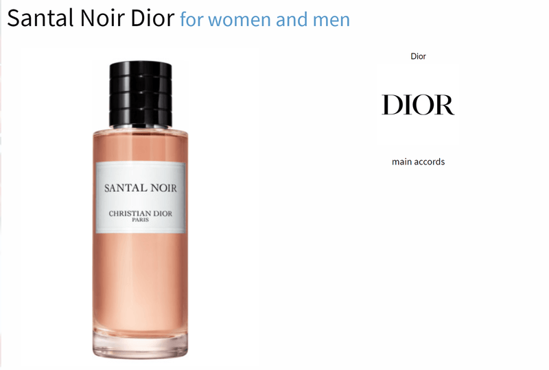 Santal Noir Dior for women and men - AmaruParis Fragrance Sample