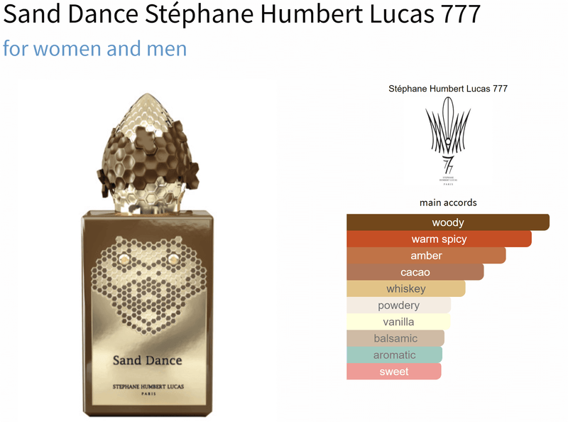 Sand Dance Stéphane Humbert Lucas 777 for women and men - AmaruParis Fragrance Sample