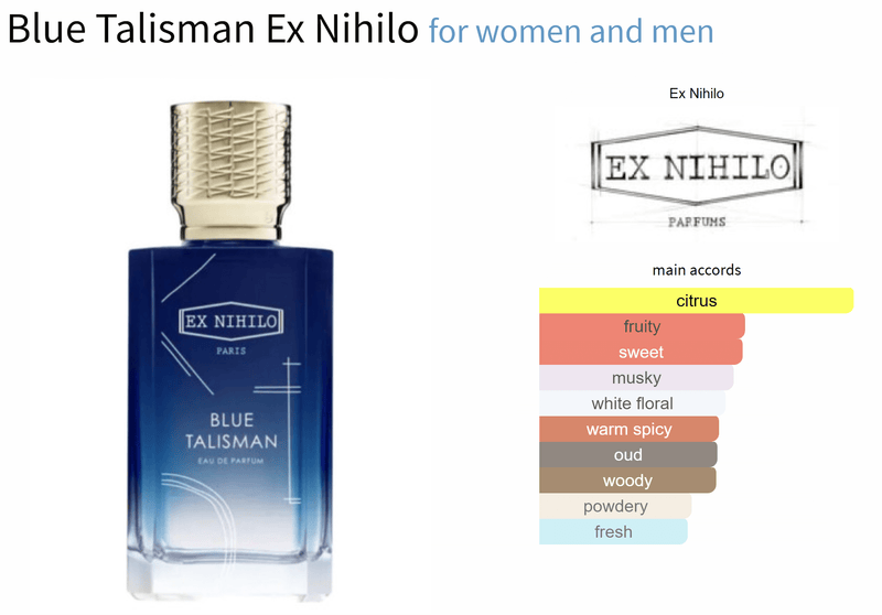 Blue Talisman Ex Nihilo for women and men - AmaruParis Fragrance Sample