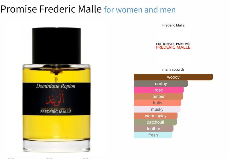 Promise Frederic Malle for women and men - AmaruParis
