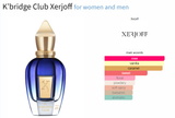 K’bridge Club Xerjoff for women and men Decant Fragrance Samples - AmaruParis Fragrance Sample