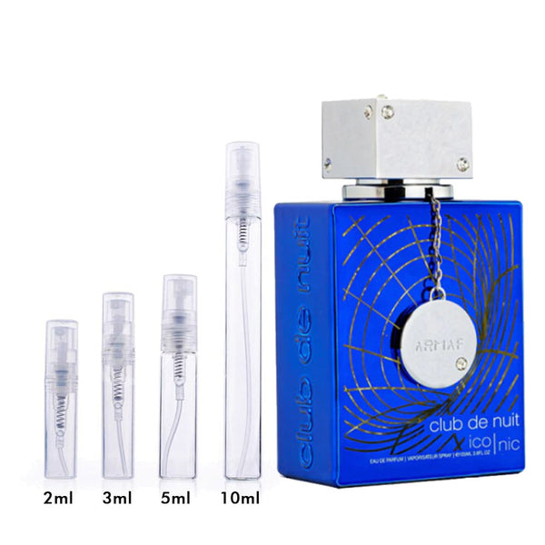 Club de Nuit Blue Iconic Armaf for men Decant Fragrance Samples - AmaruParis Fragrance Sample