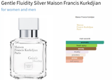 Gentle Fluidity Silver Maison Francis Kurkdjian for women and men Decant Fragrance Samples - AmaruParis Fragrance Sample