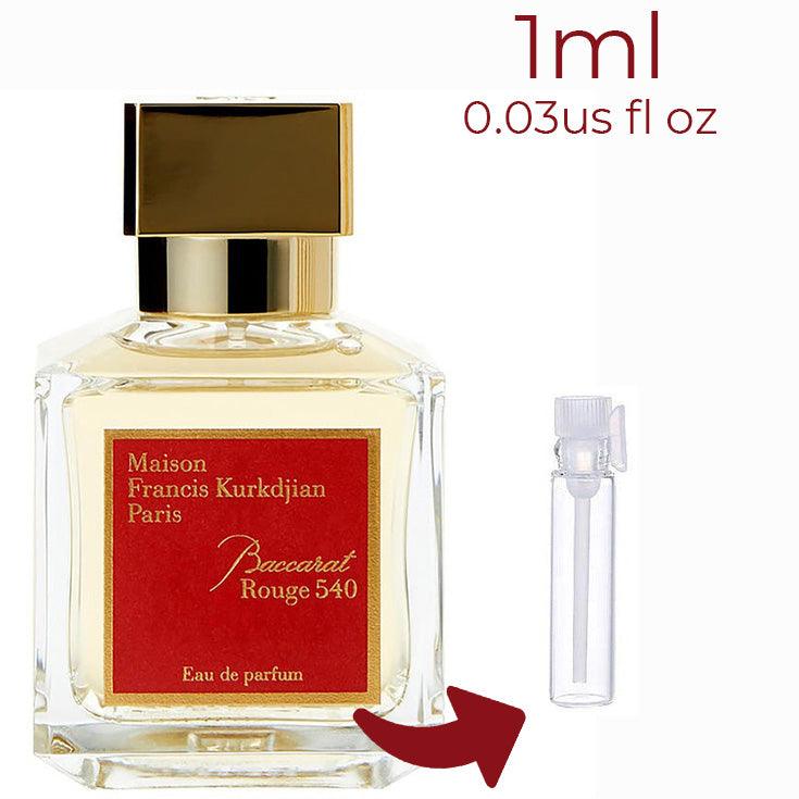 Baccarat Rouge 540 Maison Francis Kurkdjian for women and men Decant Fragrance Samples - AmaruParis