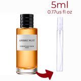 Ambre Nuit Dior for women and men Decant Fragrance Samples - AmaruParis Fragrance Sample