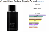 Armani Code Parfum Giorgio Armani for men - AmaruParis Fragrance Sample