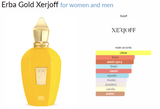 Erba Gold Xerjoff for women and men - AmaruParis Fragrance Sample