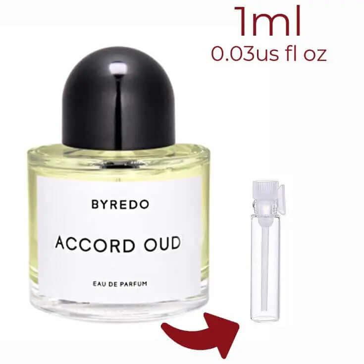 Accord Oud Byredo for women and men Decant Fragrance Samples - ParfumAmaruParis