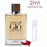 Acqua di Giò Absolu Giorgio Armani for men Decant Fragrance Samples - ParfumAmaruParis