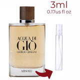 Acqua di Giò Absolu Giorgio Armani for men Decant Fragrance Samples - ParfumAmaruParis