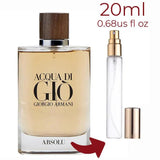 Acqua di Giò Absolu Giorgio Armani for men Decant Fragrance Samples - ParfumAmaruParis