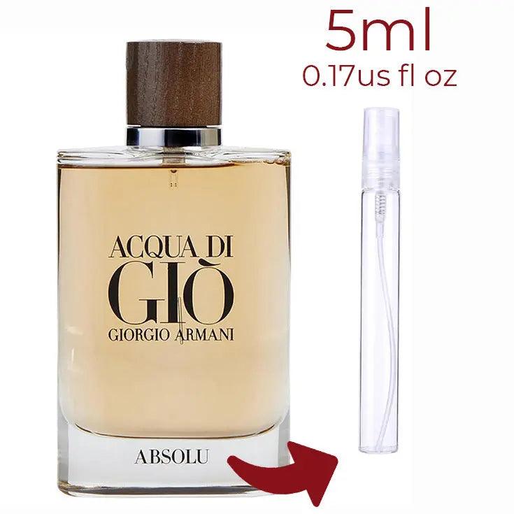 Acqua di Giò Absolu Giorgio Armani for men Decant Fragrance Samples - ParfumAmaruParis