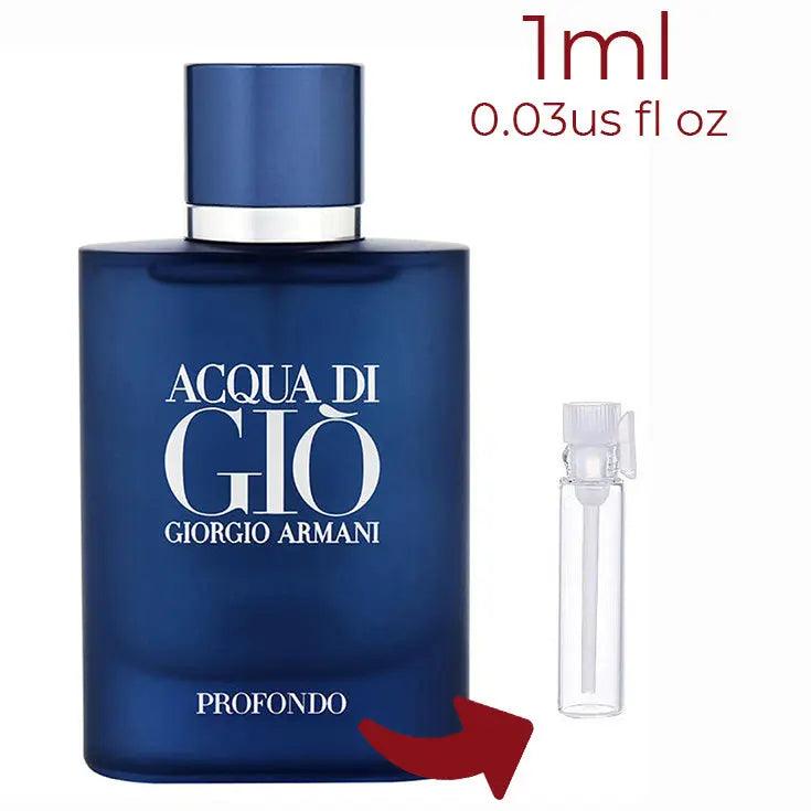 Acqua di Giò Profondo Giorgio Armani for men Decant Fragrance Samples - ParfumAmaruParis