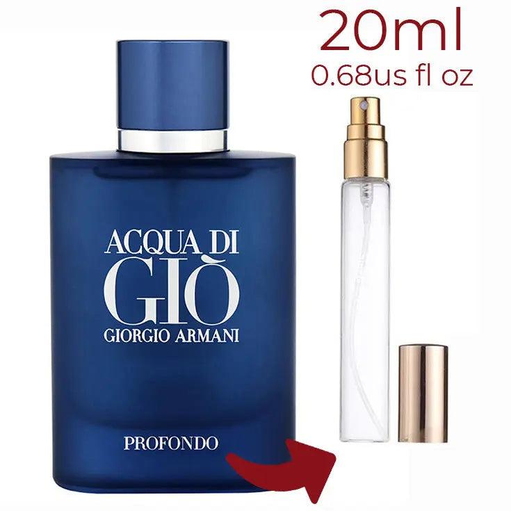 Acqua di Giò Profondo Giorgio Armani for men Decant Fragrance Samples - ParfumAmaruParis