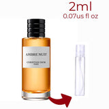 Ambre Nuit Dior for women and men Decant Fragrance Samples - ParfumAmaruParis