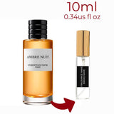 Ambre Nuit Dior for women and men Decant Fragrance Samples - ParfumAmaruParis