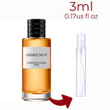 Ambre Nuit Dior for women and men Decant Fragrance Samples - ParfumAmaruParis