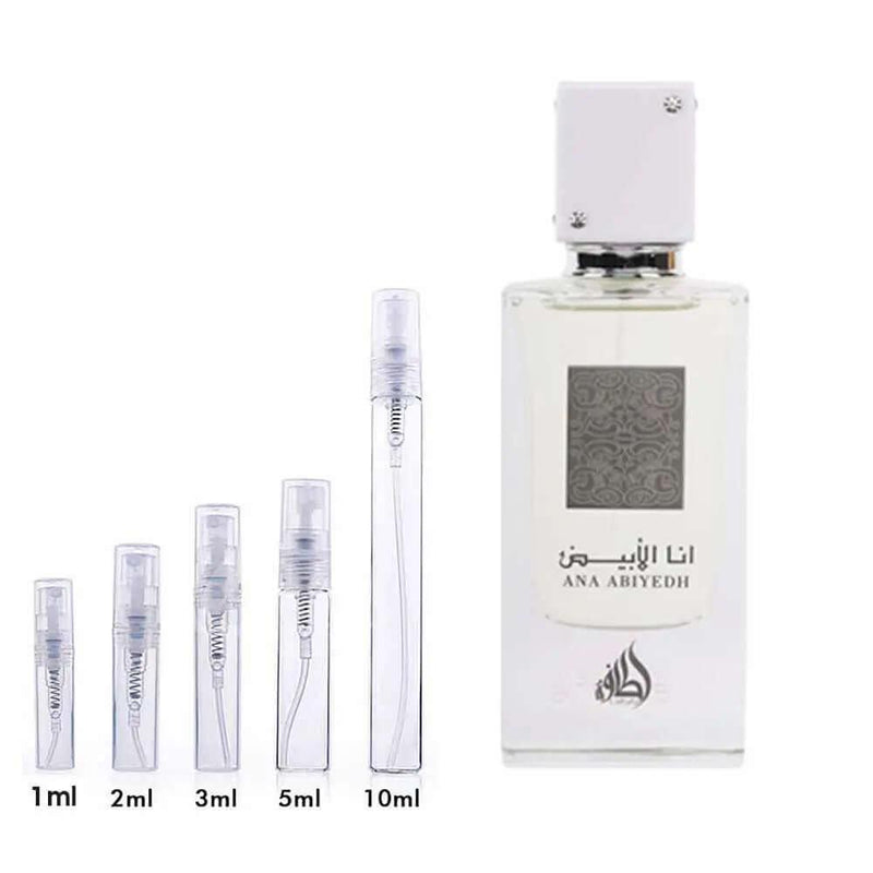 Ana Abiyedh Lattafa Perfumes for women and men Decant Fragrance Samples - ParfumAmaruParis