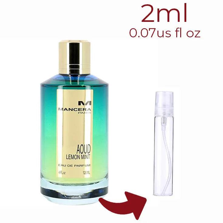 Aoud Lemon Mint Mancera for women and men Decant Fragrance Samples - ParfumAmaruParis