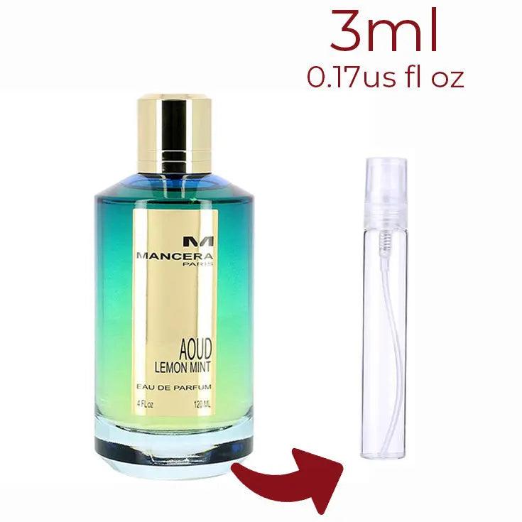 Aoud Lemon Mint Mancera for women and men Decant Fragrance Samples - ParfumAmaruParis