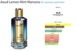 Aoud Lemon Mint Mancera for women and men Decant Fragrance Samples - ParfumAmaruParis