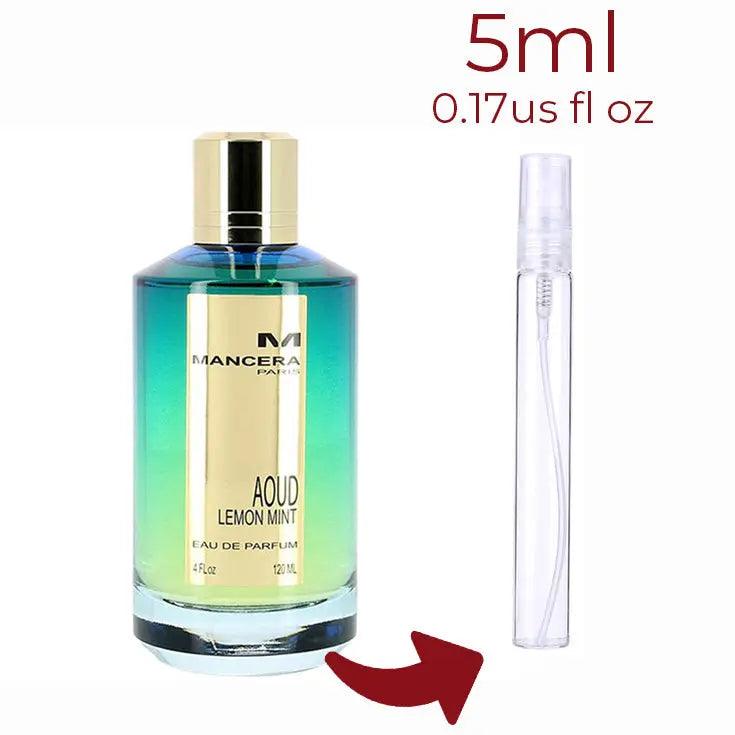 Aoud Lemon Mint Mancera for women and men Decant Fragrance Samples - ParfumAmaruParis