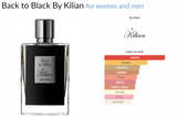 Back to Black By Kilian for women and men Decant Samples - ParfumAmaruParis