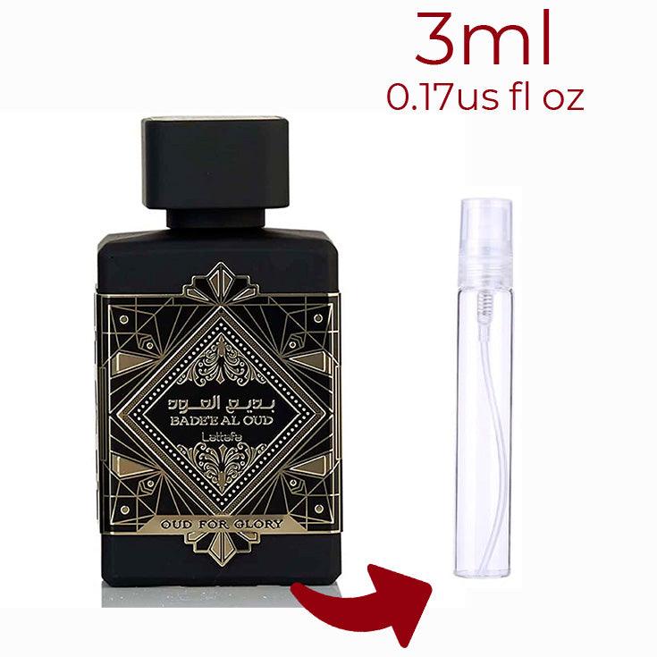 Bade'e Al Oud Oud for Glory Lattafa Perfumes for women and men Decant Fragrance Samples - ParfumAmaruParis