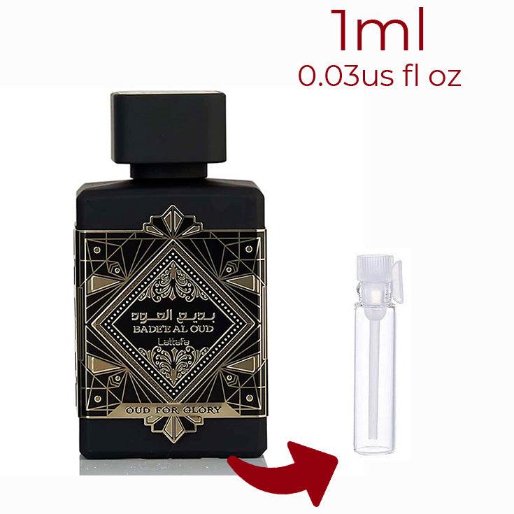 Bade'e Al Oud Oud for Glory Lattafa Perfumes for women and men Decant Fragrance Samples - ParfumAmaruParis