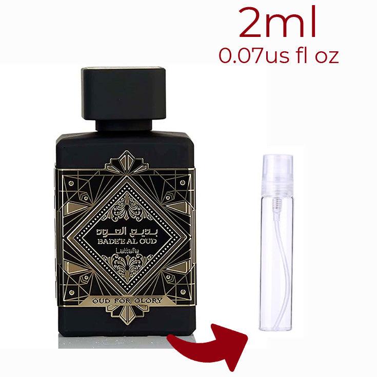 Bade'e Al Oud Oud for Glory Lattafa Perfumes for women and men Decant Fragrance Samples - ParfumAmaruParis