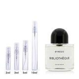 Bibliothèque Byredo for women and men Decant Fragrance Samples - ParfumAmaruParis