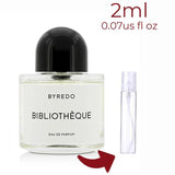 Bibliothèque Byredo for women and men Decant Fragrance Samples - ParfumAmaruParis