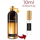 Black Aoud Intense Montale for women and men Decant Fragrance Samples - ParfumAmaruParis