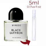 Black Saffron Byredo for women and men Decant Fragrance Samples - ParfumAmaruParis