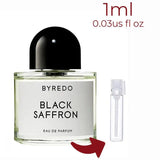 Black Saffron Byredo for women and men Decant Fragrance Samples - ParfumAmaruParis