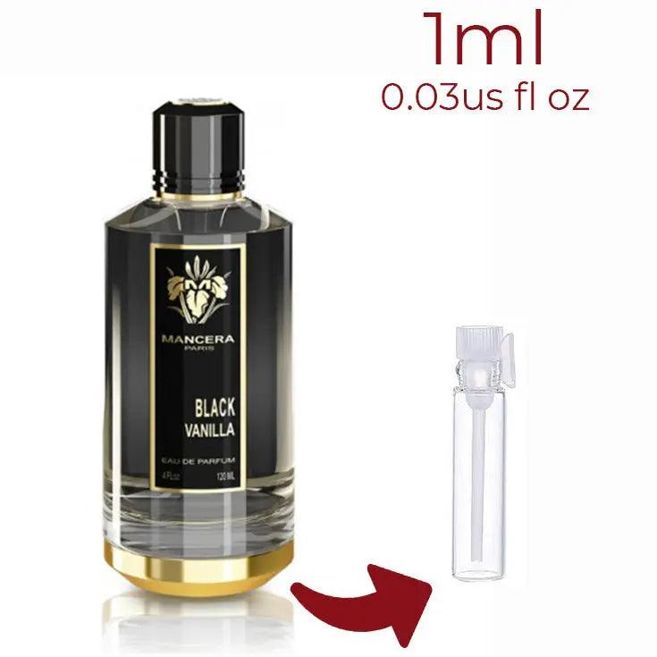 Black Vanilla Mancera for women and men Decant Fragrance Samples - ParfumAmaruParis