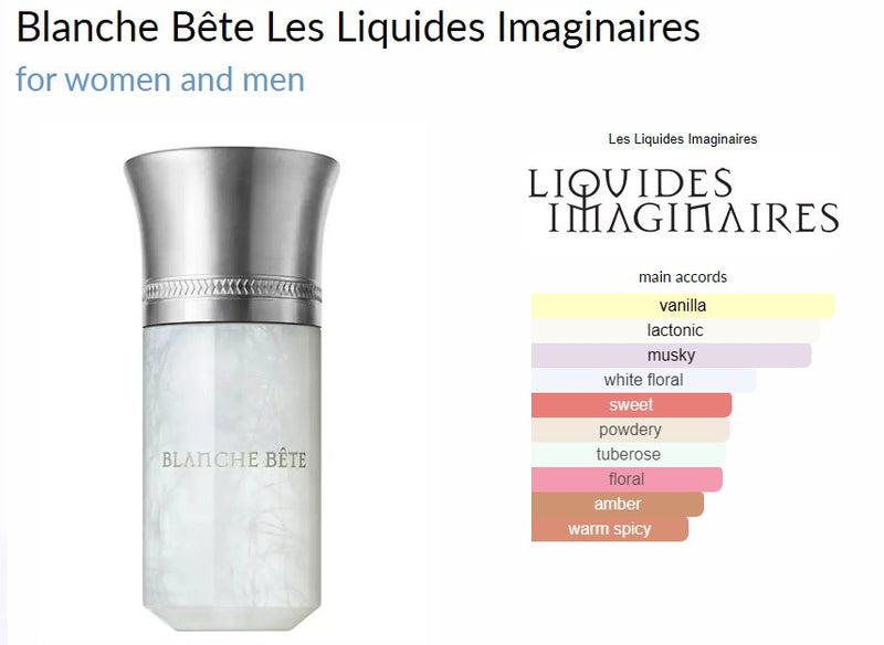 Blanche Bête Les Liquides Imaginaires for women and men - ParfumAmaruParis