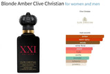 Blonde Amber Clive Christian for women and men Decant Fragrance Samples - ParfumAmaruParis