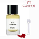 Bois d'Ebene Matiere Premiere for women and men Decant Samples - ParfumAmaruParis