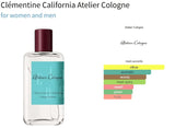 Clémentine California Atelier Cologne for women and men Decant Fragrance Samples - ParfumAmaruParis