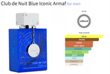 Club de Nuit Blue Iconic Armaf for men Decant Fragrance Samples - ParfumAmaruParis