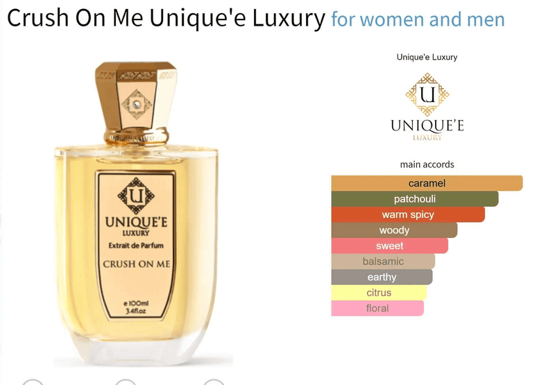 Crush On Me Unique'e Luxury for women and men Decant Fragrance Samples - ParfumAmaruParis